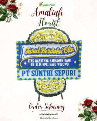 Papan Bunga Duka di Titiwungan Selatan